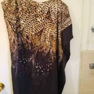 BeBe Feather Cocktail Dress